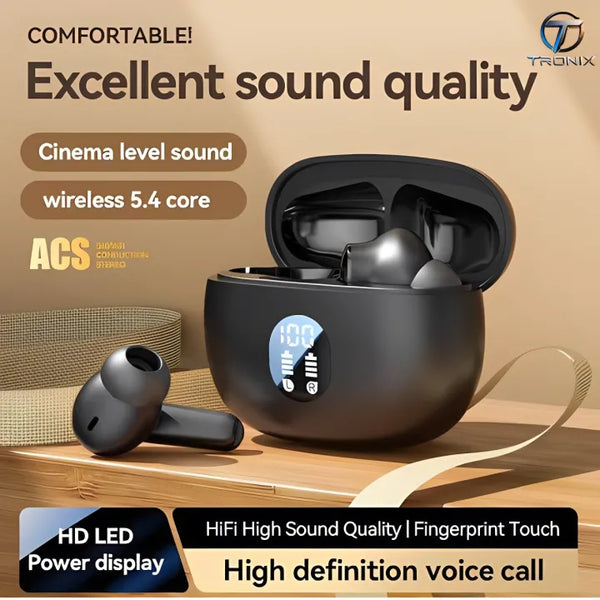 **H895B TWS Wireless Earbuds – 9D Stereo Sound, Bluetooth Headset with Mic, Touch Control & Charging Case**