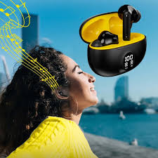 TWS Wireless Earbuds – HD Sound, ENC Noise Cancellation, Touch Control, LED Display, Built-in Mic & Gaming Earphones