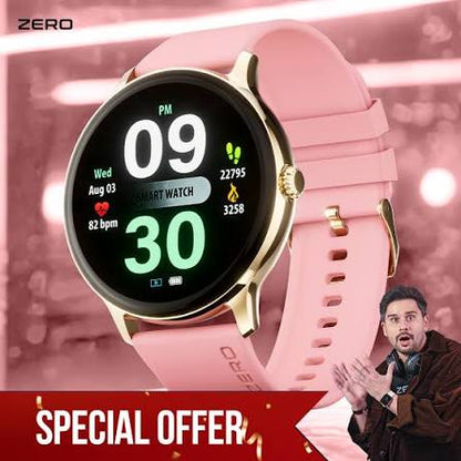 Zero® Luna Smart Watch 1.39" TFT Display | Bluetooth Calling | 100+ Watch Faces | SpO2 & Heart Rate Monitor | IP67 Waterproof | Smartwatch for Men & Women | iOS & Android