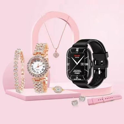 **A58 Smart Watch for Ladies | Stylish Women’s Smartwatch Gift Set | Fashion Smart Watch for Girls & Women | Perfect Birthday & Special Occasion Gift**