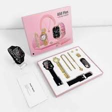**A58 Smart Watch for Ladies | Stylish Women’s Smartwatch Gift Set | Fashion Smart Watch for Girls & Women | Perfect Birthday & Special Occasion Gift**