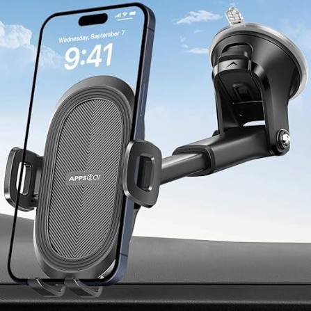 360° Rotatable Mobile Phone Car Holder | Strong Grip Dashboard & AC Vent Mount | Universal Car Phone Stand